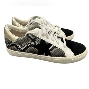 Vintage Havana Sonny Snake Skin Low Top Gold Black White Sneakers Size 6.5M